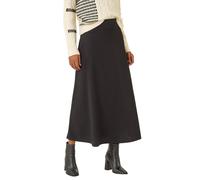 Roman Cable Textured Stretch A-Line Skirt In Black Black 16