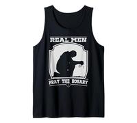 Roman Catholic Holy Rosary Virgin Mary Design for Men Tank Top