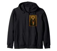 Roman Catholic Icon of St Faustina Kowalska Zip Hoodie