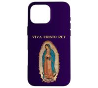 Roman Catholic Our Lady of Guadalupe Viva Cristo Rey Case for iPhone 16 Pro Max