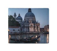 Roman Catholic Santa Maria Salute Venice Italy Bifold Wallet for Women Men Personalized Coin Purse Card Case Holder Pocket Wallet
