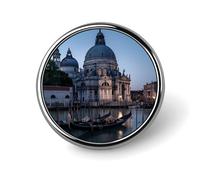 Roman Catholic Santa Maria Salute Venice Italy Brooch Pins for Women Men Cute Badge Lapel Pins for Backpack Dress Accessories