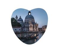 Roman Catholic Santa Maria Salute Venice Italy Car Air Freshener Decorative Hanging Aromatherapy Tablets for Car Trucks Love form