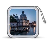 Roman Catholic Santa Maria Salute Venice Italy CD Case Holder Portable 40 Capacity DVD Wallet Storage Organizer for Car Travel