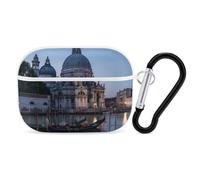 Roman Catholic Santa Maria Salute Venice Italy Headphone Case Compatible with AirPods Pro PC Shell Carrying Case with Keychain White-style