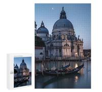 Roman Catholic Santa Maria Salute Venice Italy Jigsaw Puzzle for Adults Wooden Challenging Puzzles Gift for Family Friends