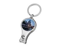 Roman Catholic Santa Maria Salute Venice Italy Nail Clipper for Men Women Portable Metal Nail Cutter with Nail File