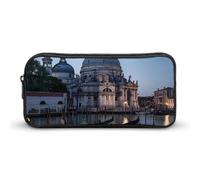 Roman Catholic Santa Maria Salute Venice Italy Pencil Case Large Capacity Pen Pouch Bag Stationery Organizer Makeup Bag