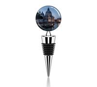 Roman Catholic Santa Maria Salute Venice Italy Wine Stoppers Reusable Zinc Alloy Beverage Bottle Sealer for Party Wedding