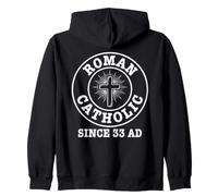 Roman Catholic Since 33AD Christian Church History Zip Hoodie