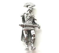 Roman Centurion figure Pewter Lapel Pin Badge + 59mm Button Badge