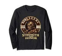 Roman Centurion Helmet Strength Honor Ancient Rome 753 BC Long Sleeve T-Shirt