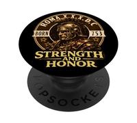 Roman Centurion Helmet Strength Honor Ancient Rome 753 BC PopSockets Adhesive PopGrip