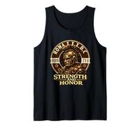 Roman Centurion Helmet Strength Honor Ancient Rome 753 BC Tank Top