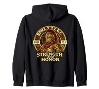 Roman Centurion Helmet Strength Honor Ancient Rome 753 BC Zip Hoodie
