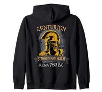 Roman Centurion Helmet Strength Honor Ancient Rome 753 BC Zip Hoodie