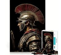 Roman Centurion Portrait Jigsaw Puzzles for Teenagers 1000 Piece Boost Memory Serene Time Premium Cut Birthday Gift (38x52cm)