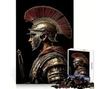Roman Centurion Portrait Jigsaw Puzzles for Teenagers 1000 Piece Boost Memory Serene Time Premium Cut Birthday Gift (38x52cm)