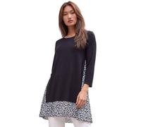 Roman Chiffon Dipped Hem Top Asymmetric Tunic for Women UK Ladies Stretchy Jersey Flared Blouse Smart Fit & Flare Form Casual Loose Longline Party Hanky Tunics