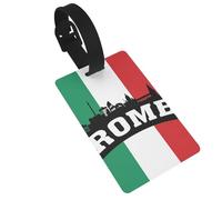 Roman City Print Luggage Tags Quick Install Airplane Travel Essentials for Suitcases Durable PVC Bag Tag
