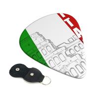 Roman Coliseum Italian Flag Guitar Pickfor Pickups For Acoustic Electric Guitar Bass Ukulele
