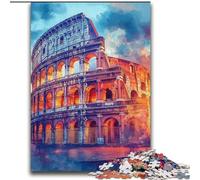 Roman Colosseum at Sunset Jigsaw Puzzles for Adults 2000 Piece Puzzle, Challenging Game for Is Ideal As A Gift for The Whole Family (70x100cm)