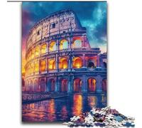 Roman Colosseum at Sunset Jigsaw Puzzles for Teenagers, Decompressing Intellectual Educational Toy Educational Game for Birthday, Chrismas (70x100cm)