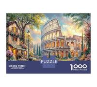 Roman Colosseum Classic 1000 Pc Rigid Cardboard Jigsaw Blooming Flower Path for Seniors Leisure Time Rainy Day Fun Must-Have Puzzle Lovers 52x38cm/1000pcs
