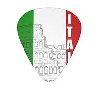 Roman Colosseum Italian Flag Advanced guitar pick 12 pieces Three thicknesses for bass, electric guitar, acoustic guitar bag
