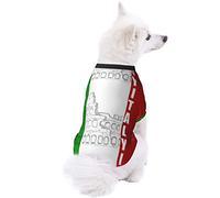 Roman Colosseum Italian Flag Dog Pet Clothes - Security Printed Pet Sweaters, Coat Winter for Small Medium Large Dogs Cats, Cozy Apparel Casual Fashion Costume, Cute Pet Pullover Sweater.