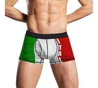 Roman Colosseum Italian Flag Men's Underwear Breathable Boxer Brief Soft Underpants S