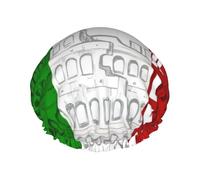 Roman Colosseum Italian Flag Print Shower Cap for Women & Men â€“ Double-Layer Bath Hair Cap, Ideal for Salon, Hotel Essentials One Size