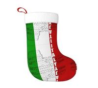 Roman Colosseum Italian Flag Printed decorative stockings Christmas decorative stockings suitable for hanging on the fireplace mantle family parties