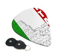 Roman Colosseum Italian Flag Printed Guitar pick Guitar Plectrums for Acoustic Guitar Electric Guitar Bass Guitar - Guitar Accessories - 6 Pack 0.96mm