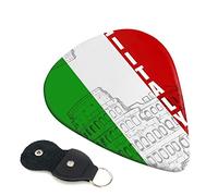 Roman Colosseum Italian Flag Set Of 6 Guitar Plectrums For Acoustic Guitar, Electric Guitar, Bass, Ukulele - Thin, Medium And Thick.