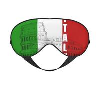 Roman Colosseum Italian Flag Sleep Eye Mas Updated Design Light Blocking Night Eye Blinder Men Women Shift Work Travel