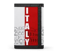 Roman Colosseum Italian Flag Trifold Wallet Cute Card Slots Holder Clutch Purse Wallets for Men Women