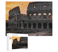 Roman Colosseum Jigsaw Puzzle 500 PCS Challenging Fun Puzzles Wooden Jigsaw Puzzles for Adults Families
