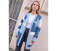 Roman Colour Block Star Cardigan Blue Mix