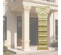 Roman Column Baluster Molds 3.5m, Round Architectural Sculpture Decor, DIY Concrete & Plaster Casting Molds in ABS (30cm) for Elegant Home Design