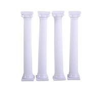 Roman Column Cake Pillars - Plastic Tiered Cake Stand Supports for Wedding, Birthday, 3/5/6.7 Inch Reusable Separators, DIY Multi-Layer Dessert Décor