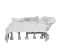 Roman Column Ruins Fish Hideaway Tunnel for Fry and Shrimp Aquarium | Ancient Plastic Ornament, Multiple Holes and White Finish, Freshwater or Saltwater Tanks