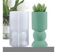 Roman Column Silicone Mold - 3D Architectural Pillar Candle Template, High Detail Fluted Cylinder Duty Concrete Plaster Casting | DIY Greek Statue Design for Adults, Wax Crafting