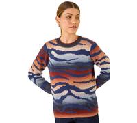 Roman Contrast Animal Print Knit Jumper In Navy Navy 20