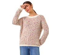 Roman Contrast Fluffy Knit Jumper Multi 14