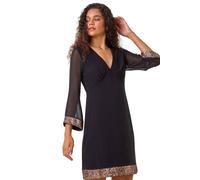 Roman Contrast Sequin Cuff Dress In Bronze Bronze 18