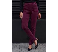 Roman Women's Corduroy Straight Leg Trouser in Wine | Size: 18 Roman Wine 18