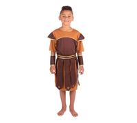 Roman General Soldier Warrior Kids Boys Fancy Dress Costume Outfit Greek New