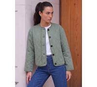 Roman Cotton Twill Quilted Jacket Sage Mix