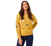 Roman Crafted Diamond Detail Jumper In Amber Amber 16